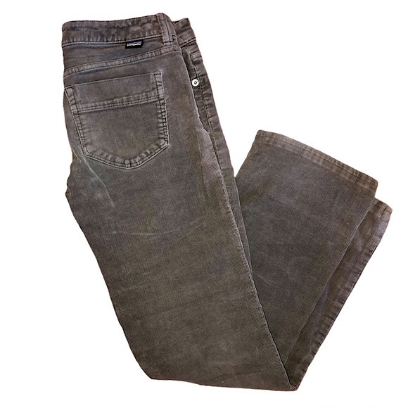 Patagonia Pants - Patagonia Corduroy Pants Grey Gray Straight Leg Flattering Cozy Warm Size 25
